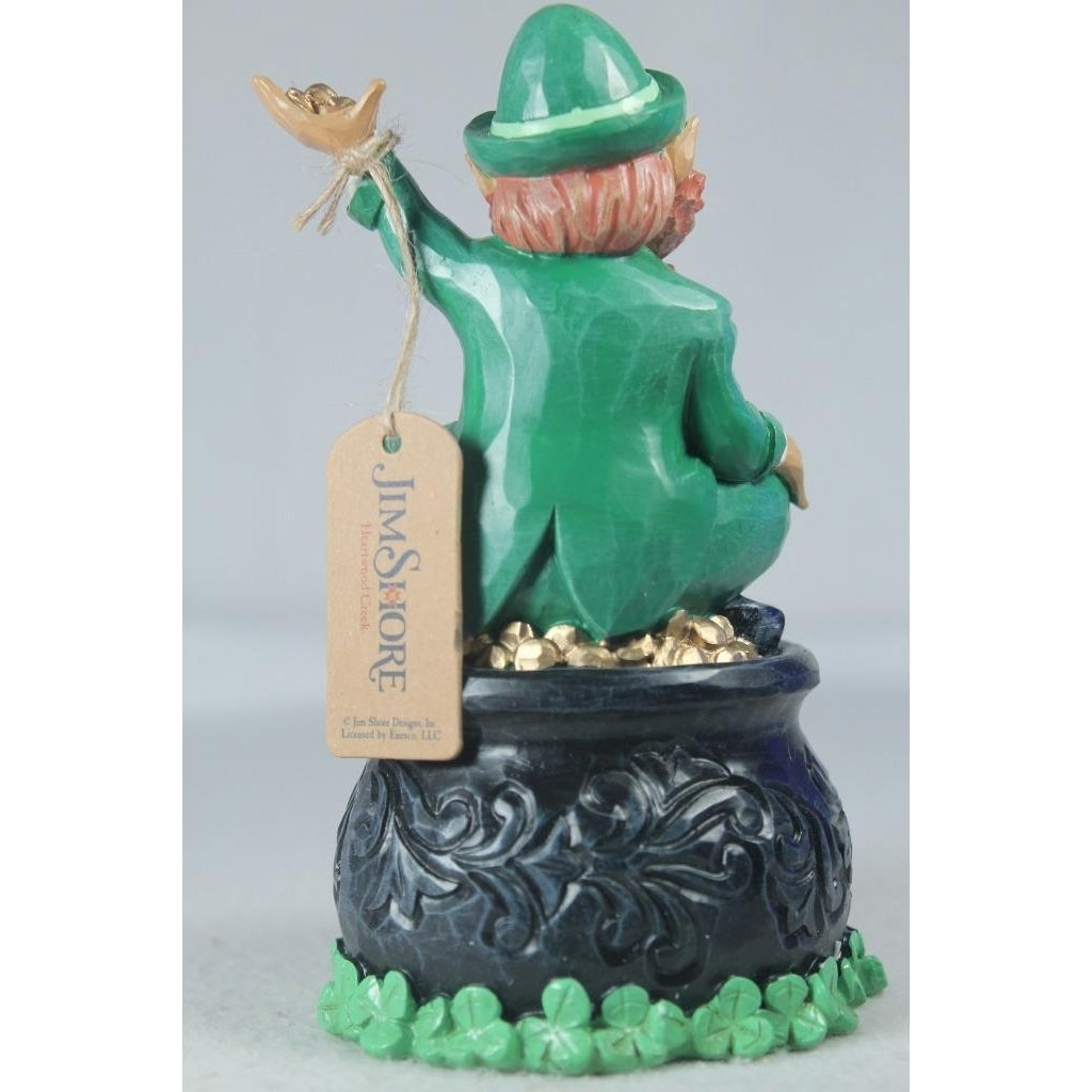 Jim Shore Youre My Pot Of Gold Leprechaun On Pot Of Gold Fig 6012263 NIB Image 2