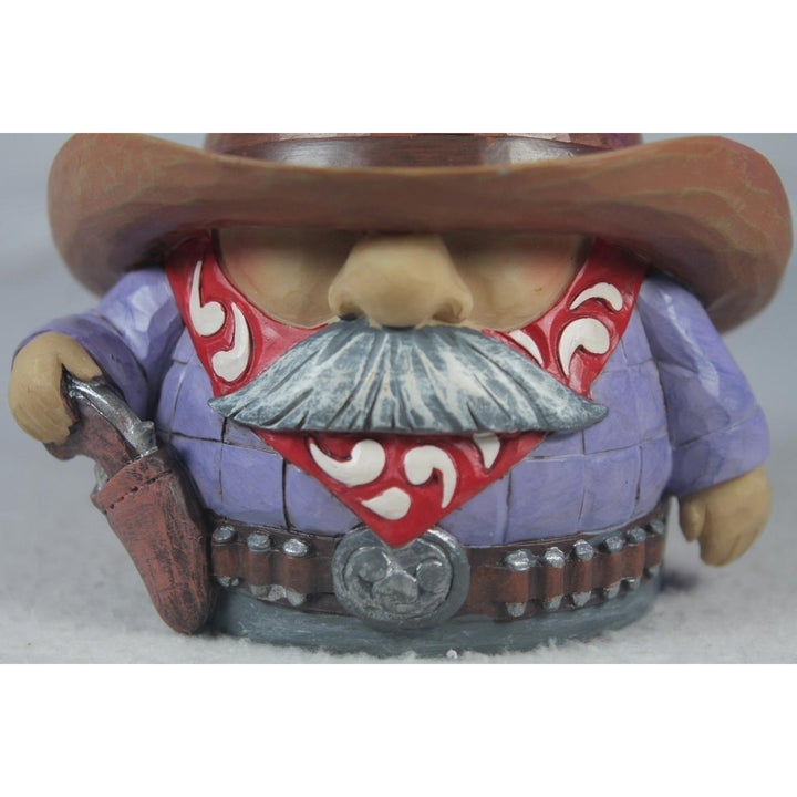 Jim Shore Gnome On The Range Cowboy Gnome Figurine 2023 6012272 In Box Image 2