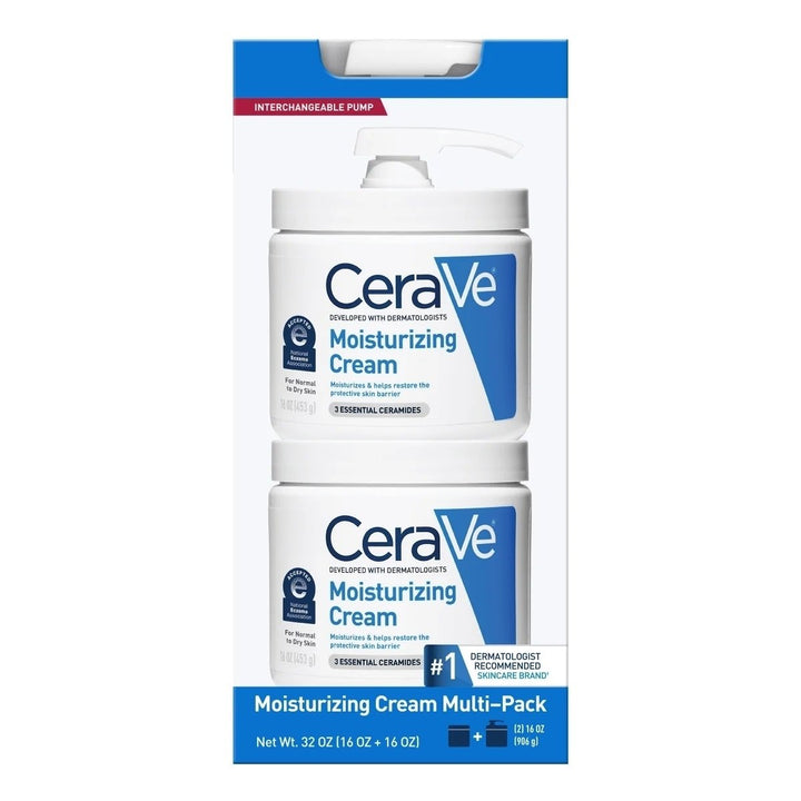 CeraVe Moisturizing Cream 16 Ounce (Pack of 2) Image 2