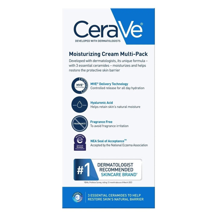 CeraVe Moisturizing Cream 16 Ounce (Pack of 2) Image 4