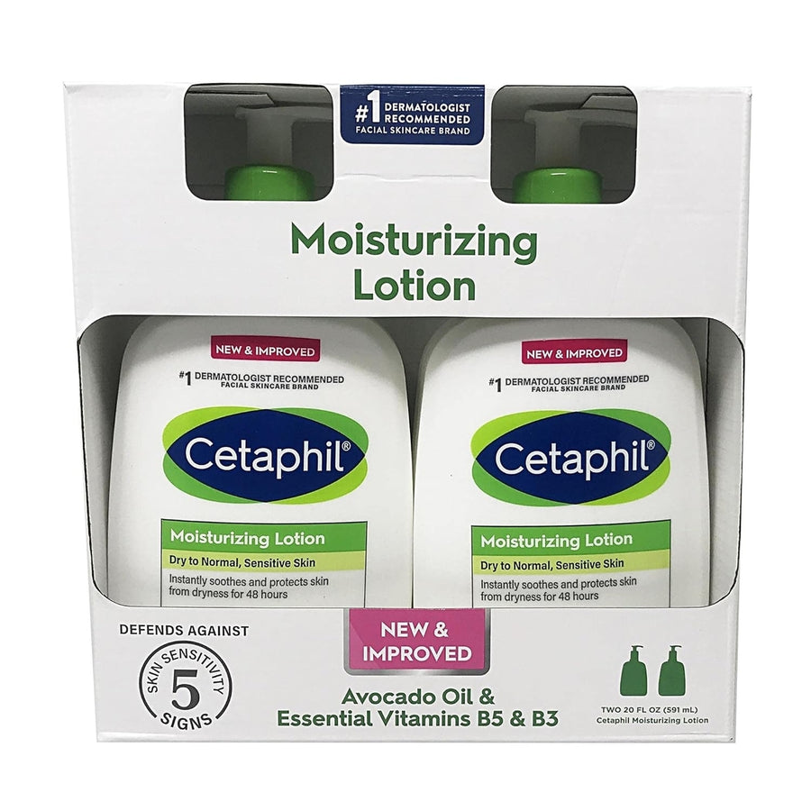 Cetaphil Moisturing Lotion Dry to Normal Sensitive Skin 20 Fl Oz (2 Pack) Image 1