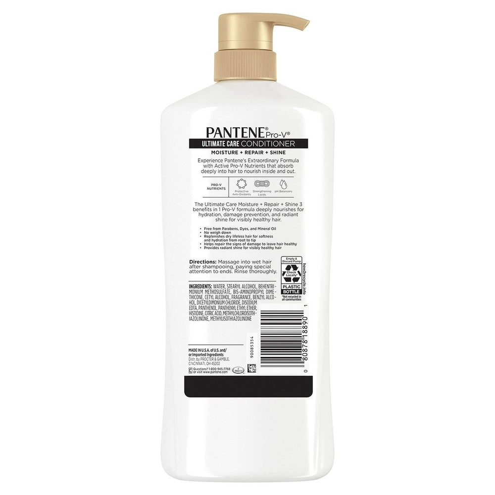 Pantene Pro-V Ultimate Care Shine Conditioner Damaged Hair/Split Ends (38.2 oz.) Image 2