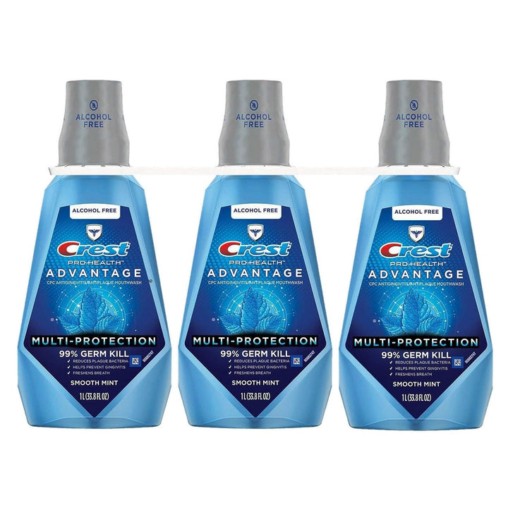 Crest ProHealth Advantage Rinse Smooth Mint (33.8 Fluid Ounce 3 Pack) Image 1