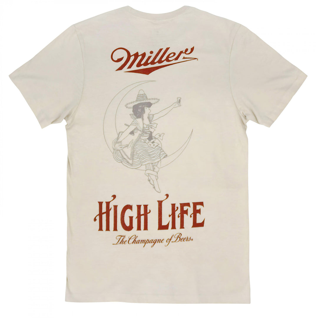 Miller High Life Girl in the Moon T-Shirt Image 3