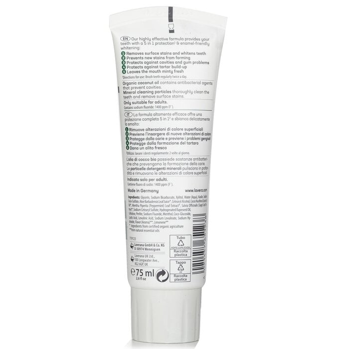 Lavera - Sensitive Whitening Toothpaste(75ml/2.6oz) Image 3