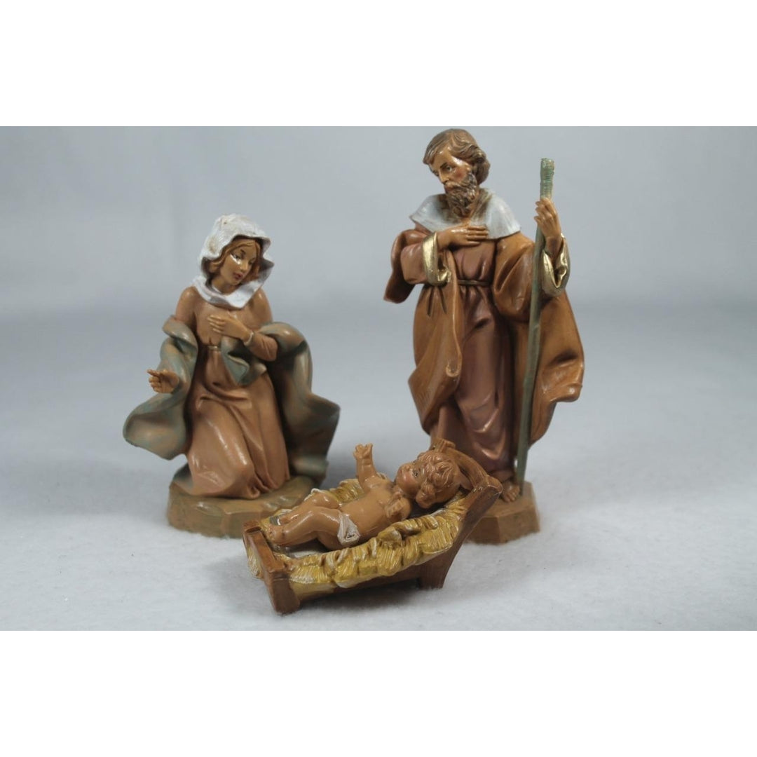 Fontanini - Italy The Holy Family Set - 5" w/Story Card 71503 -Nativity NIB Image 1