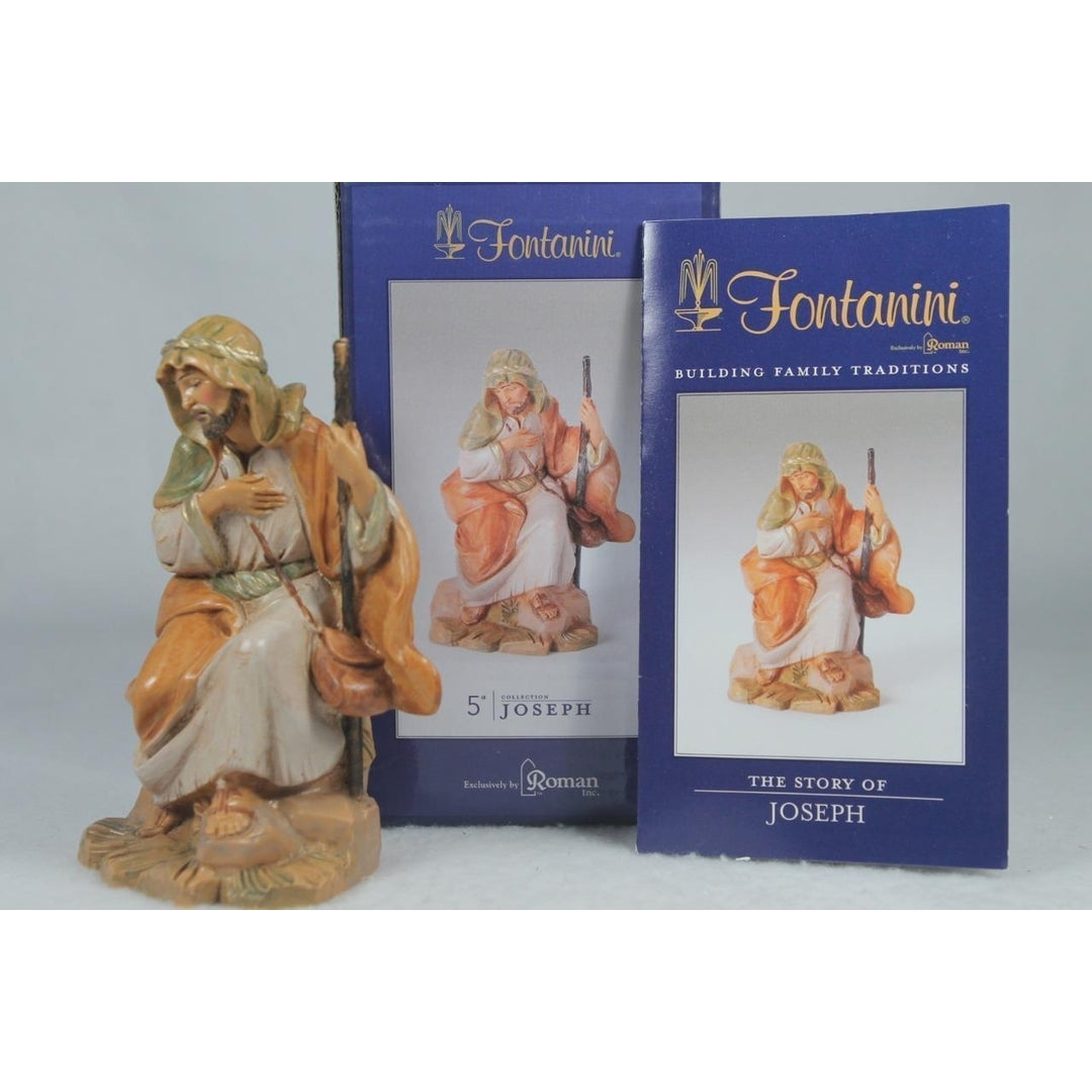 Fontanini-Made In Italy Joseph With Story Card 5"l Series 57511 In Box Image 3