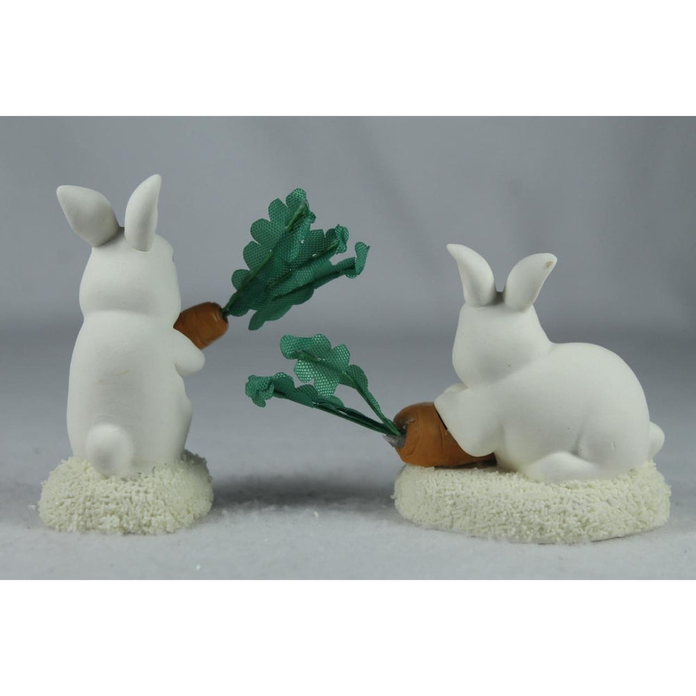 Snowbabies Dept 56 Collectible Animal LE-2019 Set Of 2 Rabbits 6002987 Image 2