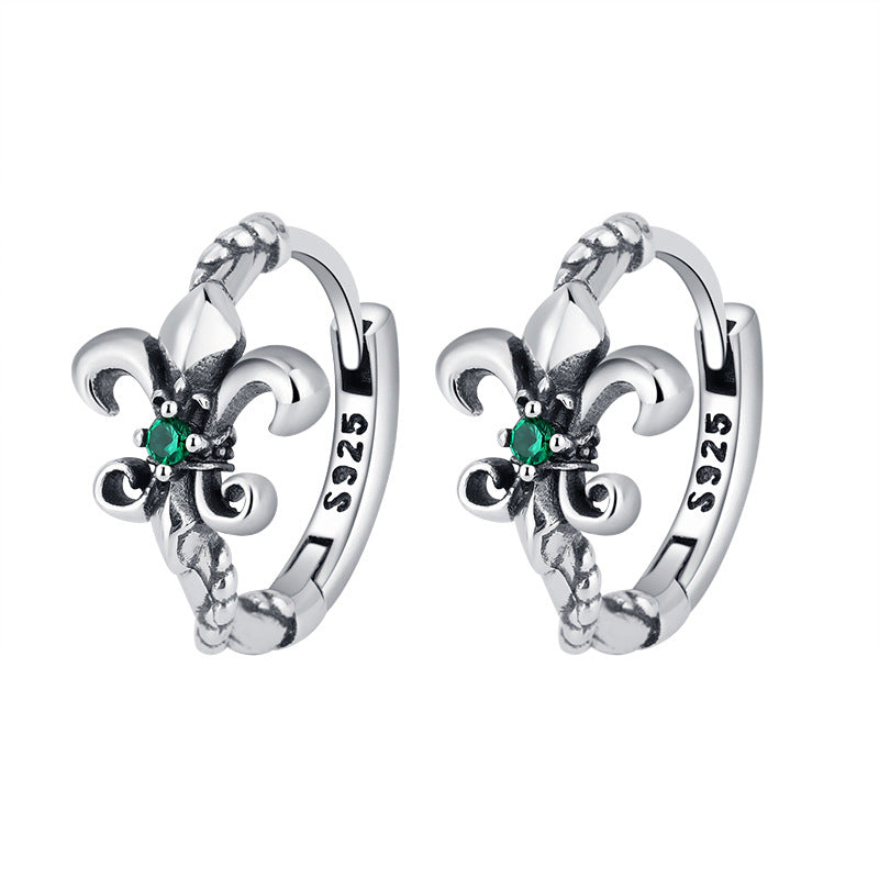 Wanying jewelry diamond -shaped hearing earrings s925 sterling silver design sense niche earrings light luxury Image 4