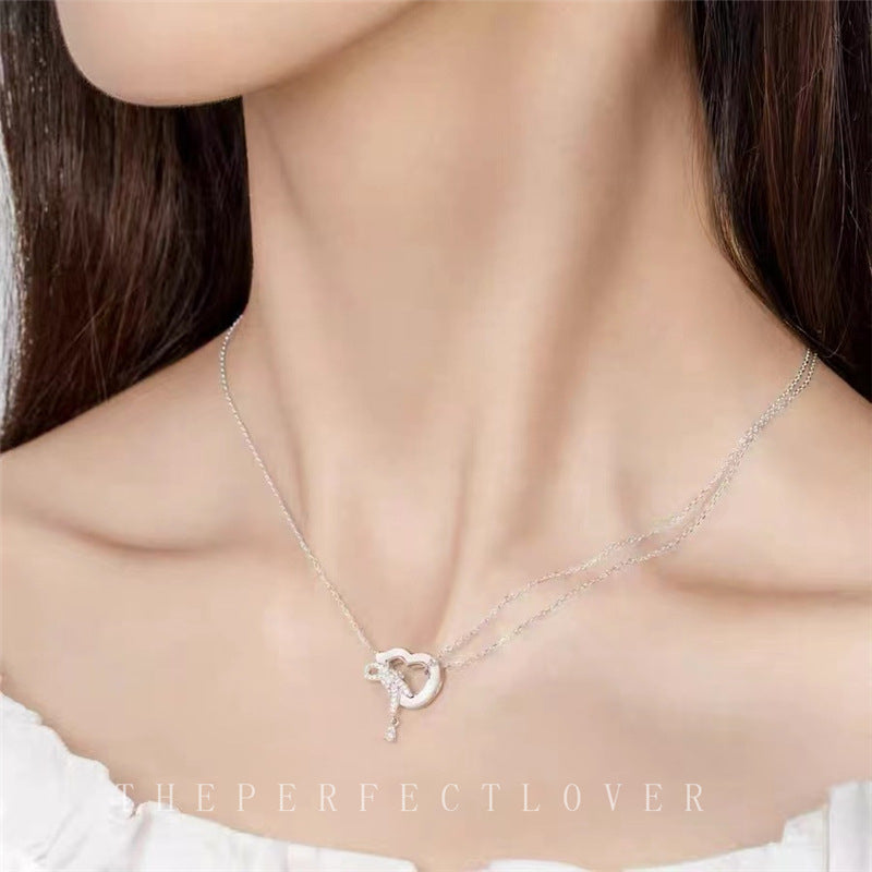 Original Fritillaria Hulcus Streaming Chain Womens  Trendy Light luxury vicinity necklace female clavicle chain Image 2