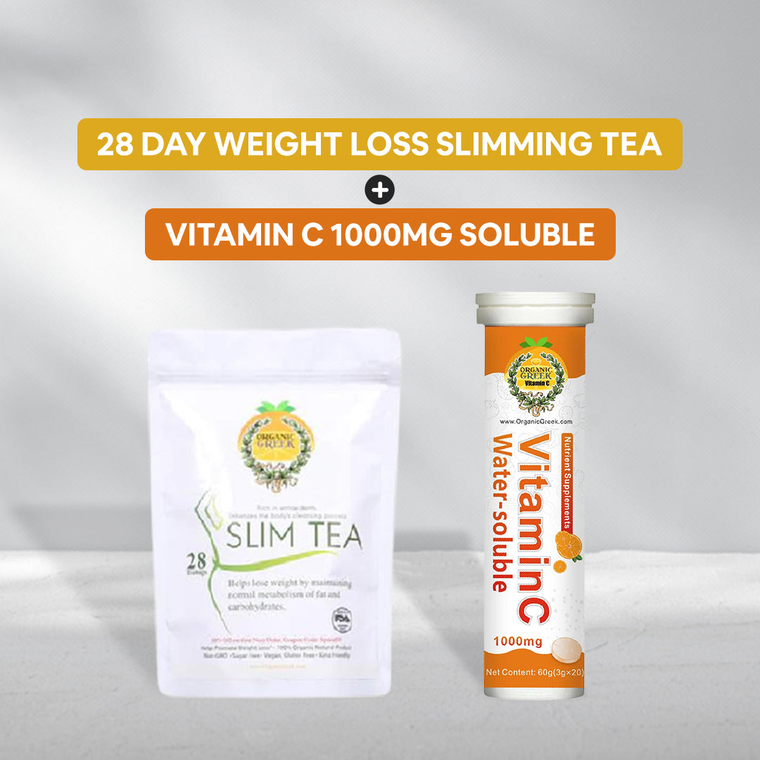28 Day Weight Loss Slimming Tea + Vitamin C 1000mg Soluble Image 1