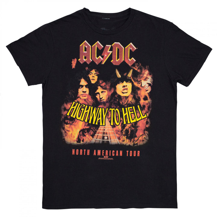 AC/DC Highway to Hell Tour Front and Back Print T-Shirt Image 2