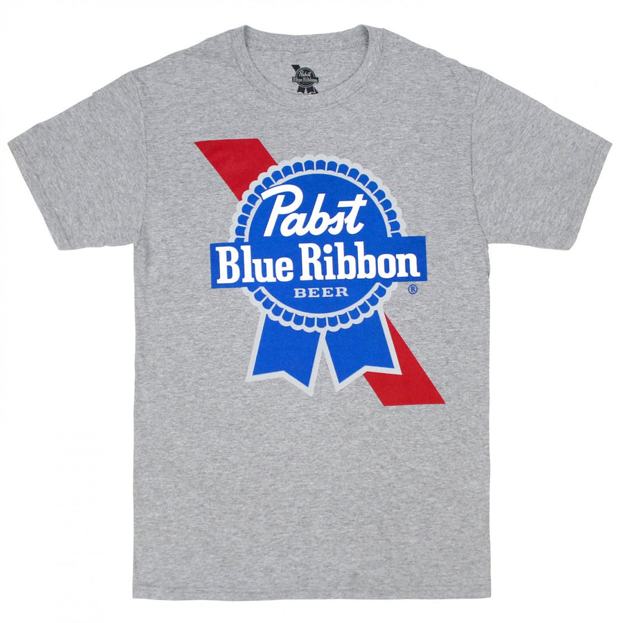 Pabst Blue Ribbon Beer Logo T-Shirt Image 1