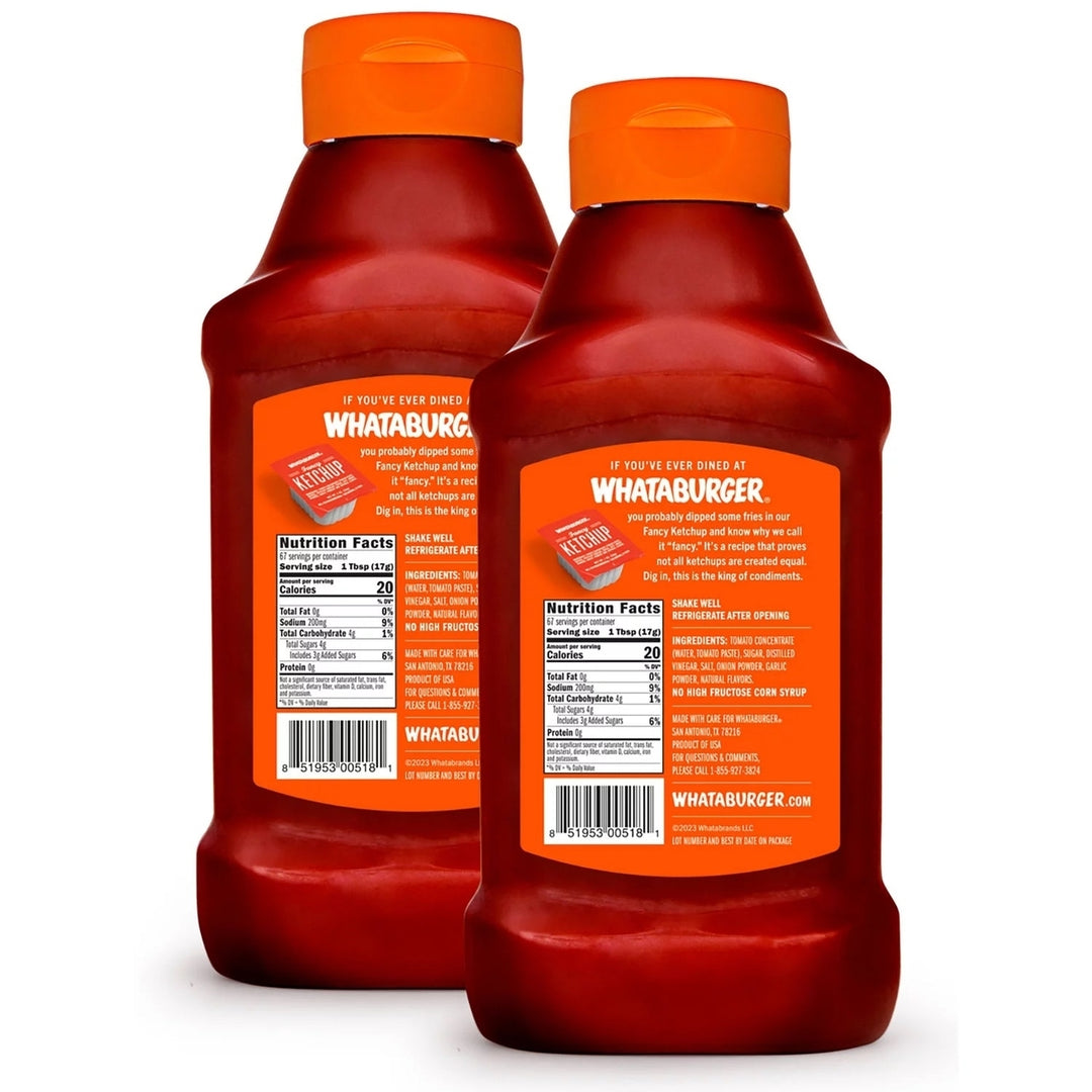 Whataburger Fancy Ketchup 40 Ounce (Pack of 2) Image 2