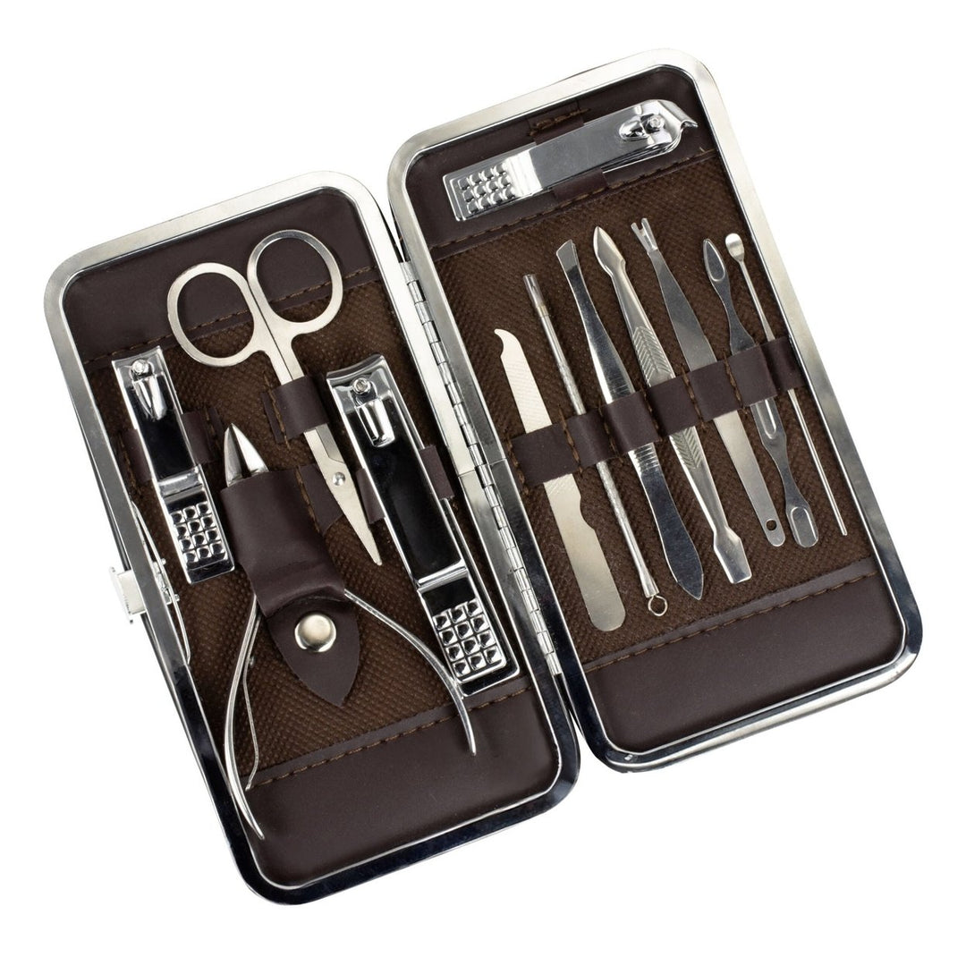 Premium 12 Piece Travel Manicure Set Image 1