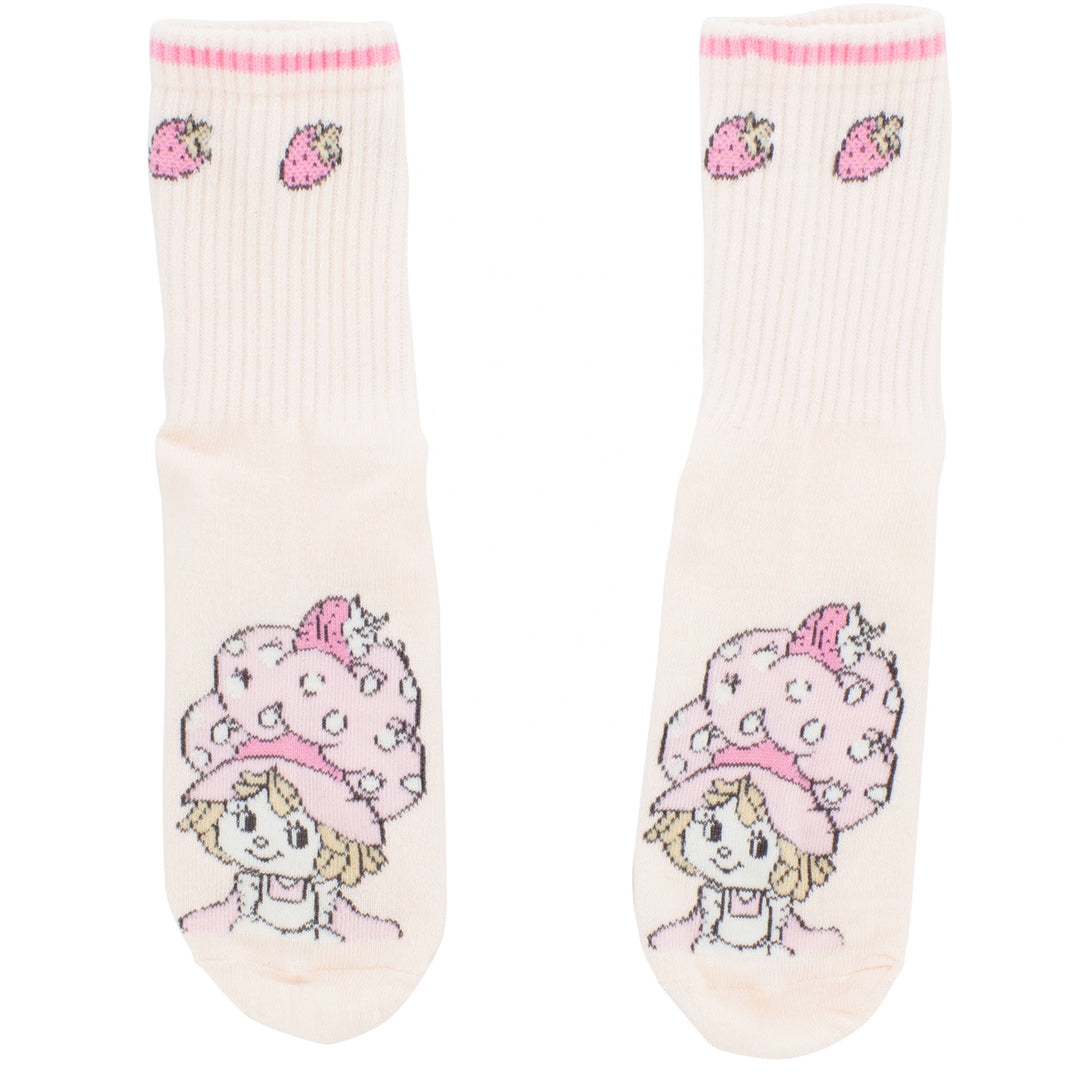 Strawberry Shortcake Pastel Womens Crew Socks 2-Pack Image 3