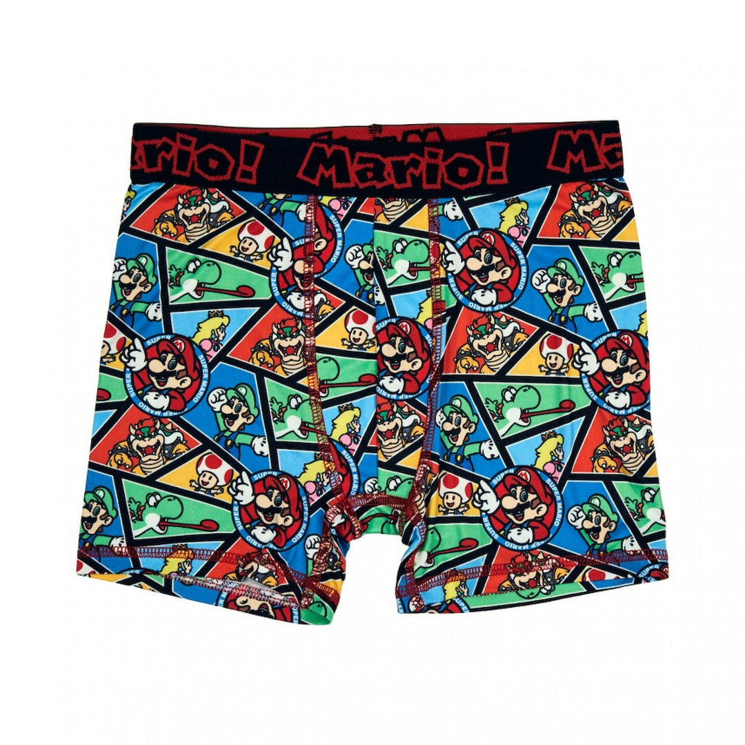 Super Mario Bros. Collages 5-Pack Boxers Briefs Image 3