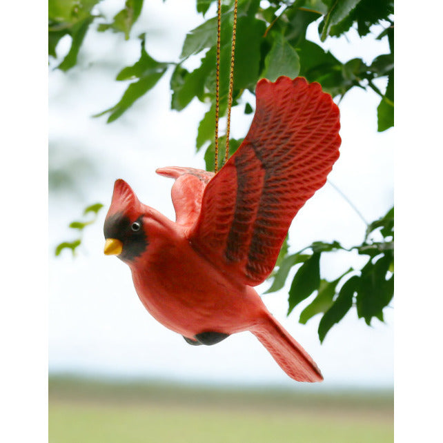 Ceramic Cardinal Bird Ornament 3.25 inches Vintage Image 2