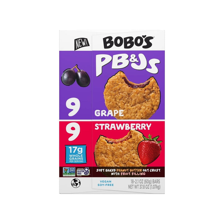 Bobos PBandJ Oat Snacks Variety Pack 2.1 Ounce (Pack of 18) Image 4