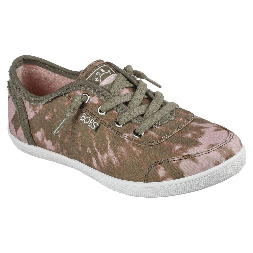 Skechers Womens BOBS B Cute - Mystic Boho Sneaker Olive/Multi - 113838-OLMT Olive/Multi Image 2