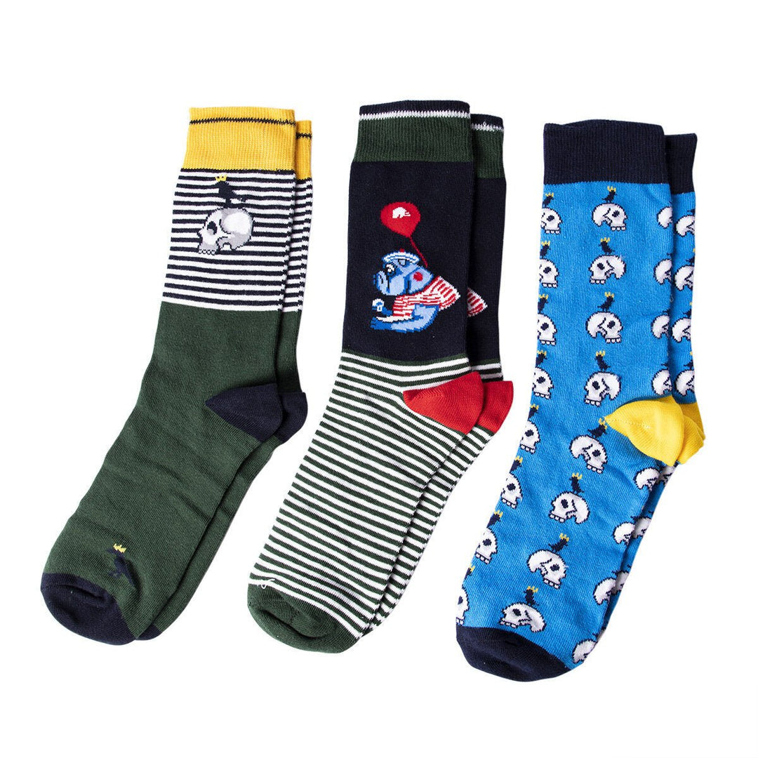 Breathable Colorful Design Mens Socks Set Image 1