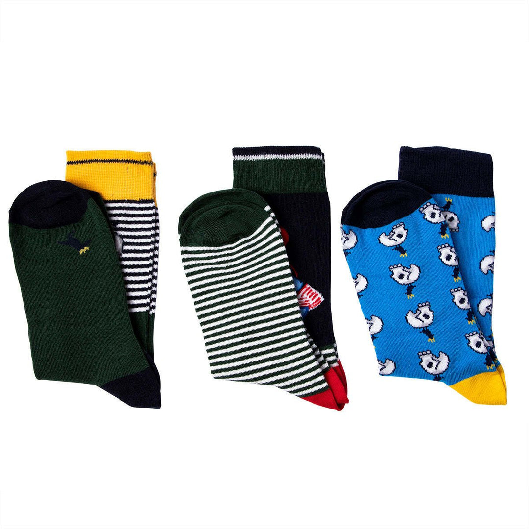 Breathable Colorful Design Mens Socks Set Image 2