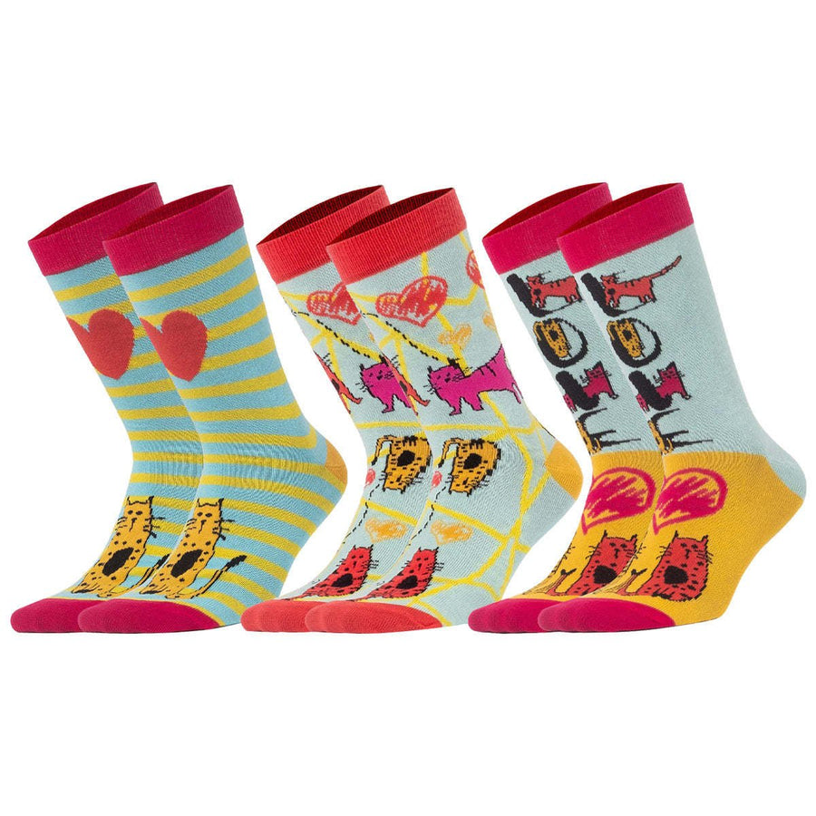 Cats Womens Socks Set Image 1