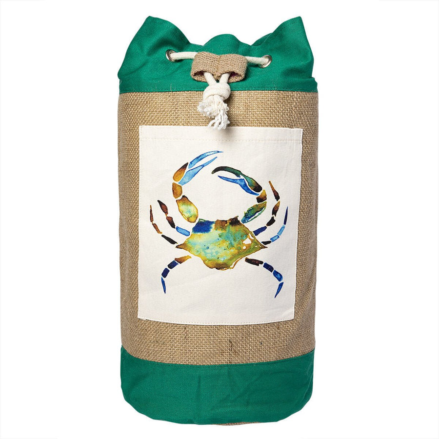 Beach Crab Jute Fabric Bag Image 1