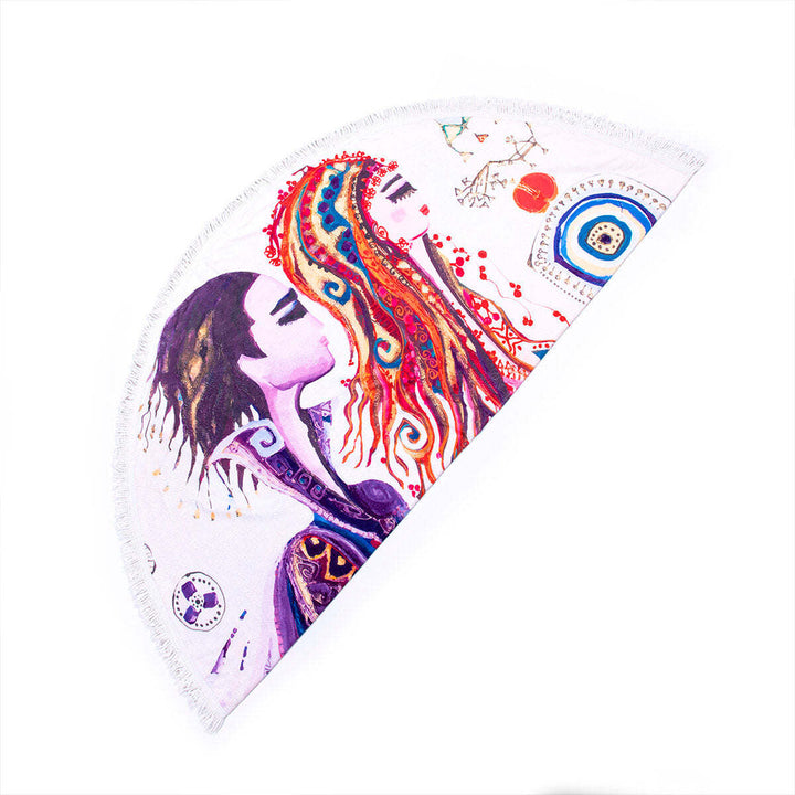 Love Round Beach Towel Image 3