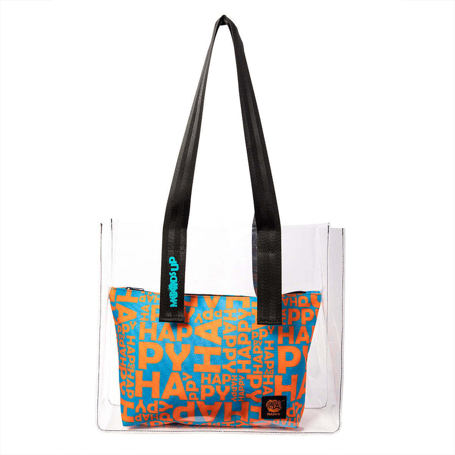 Moods Up Happy Transparent Shopping and Beach Bag Image 1