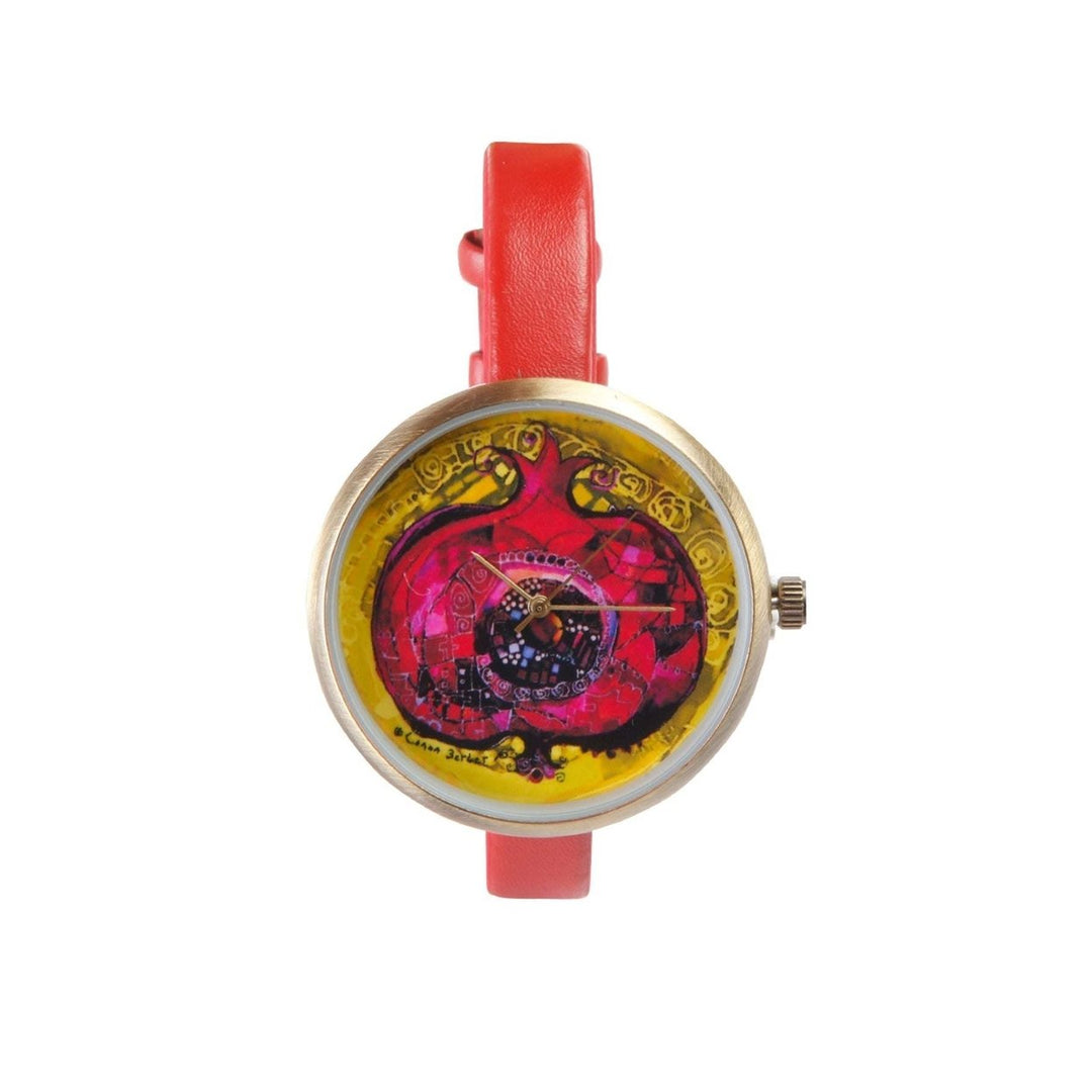 Pomegranate Patterned Wrist Watch Image 2