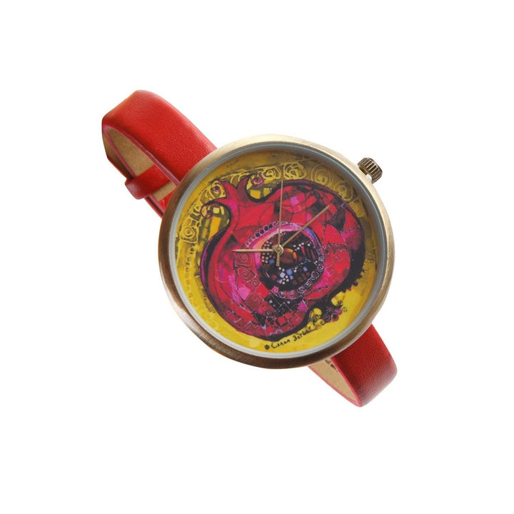 Pomegranate Patterned Wrist Watch Image 3