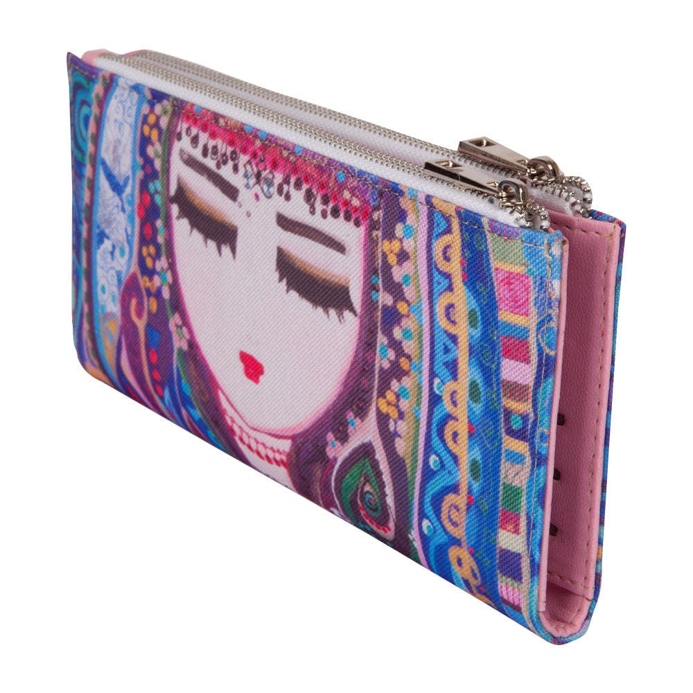 Special Design Blue Water Wallet For Women Image 2