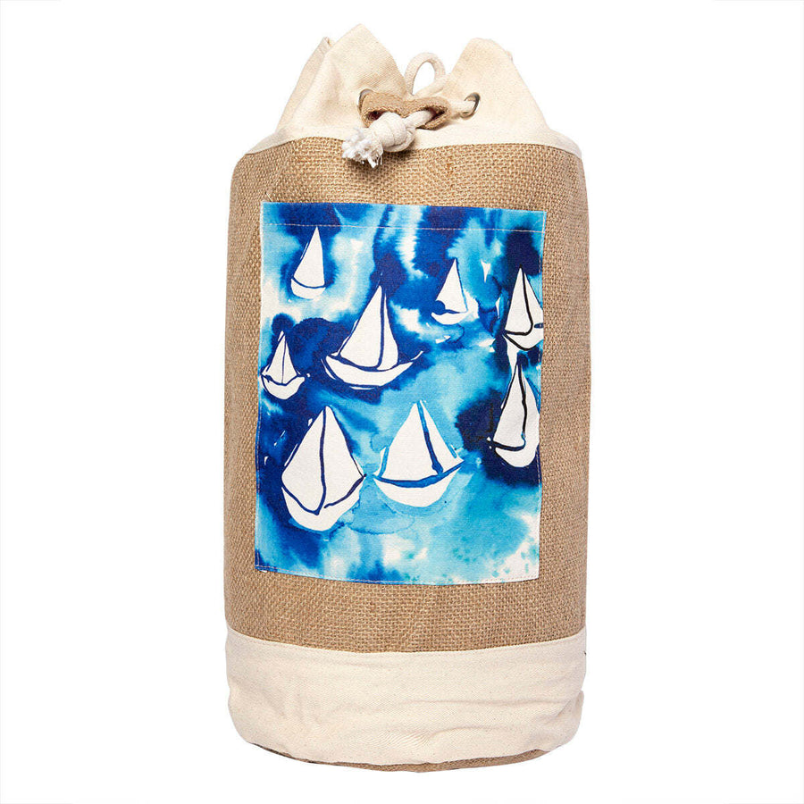 The Beach Sailboats Jute Bag Image 1