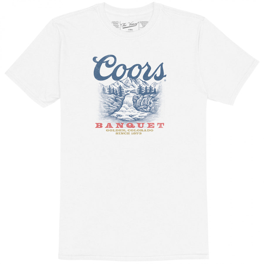 Coors Banquet Golden Colorado River Sketch T-Shirt Image 1