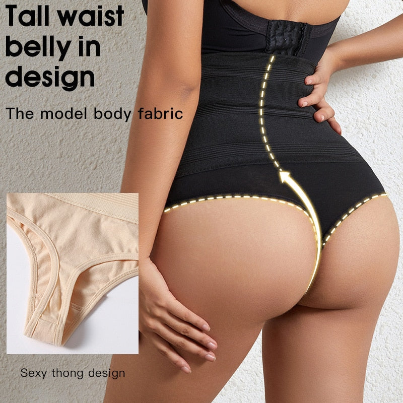 Women Fashion High Waist Shaping Panties Breathable Body Shaper Slimming Tummy Underwear Butt Lifter Seamless Plus Size Image 3