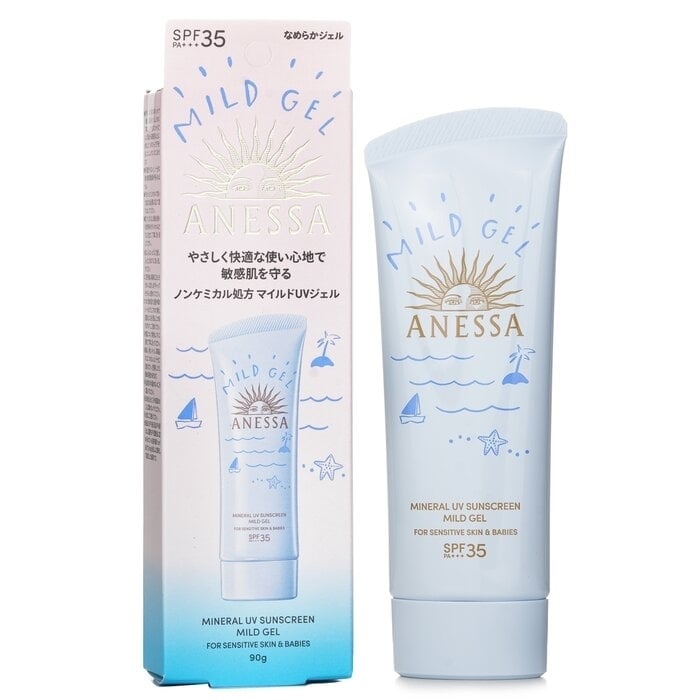 Anessa - Mineral UV Sunscreen Mild Gel SPF35 For Sensitive Skin and Babies(90g) Image 2