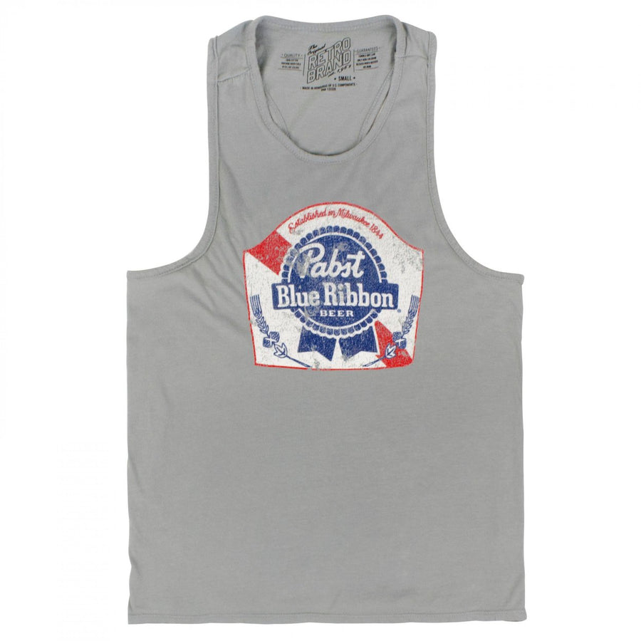 Pabst Blue Ribbon Womens Dark Grey Colorway Tank Top Image 1