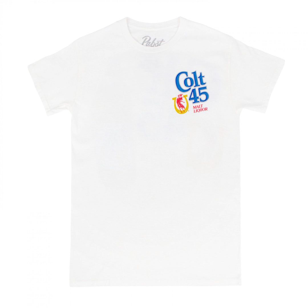 Colt 45 Malt Liquor Front and Back Print T-Shirt Image 2