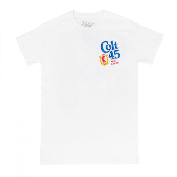 Colt 45 Malt Liquor Front and Back Print T-Shirt Image 2