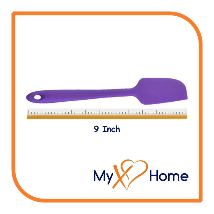 9" Purple Silicone Spatula by MyXOHome (1 2 4 or 6 Spatulas) Image 2