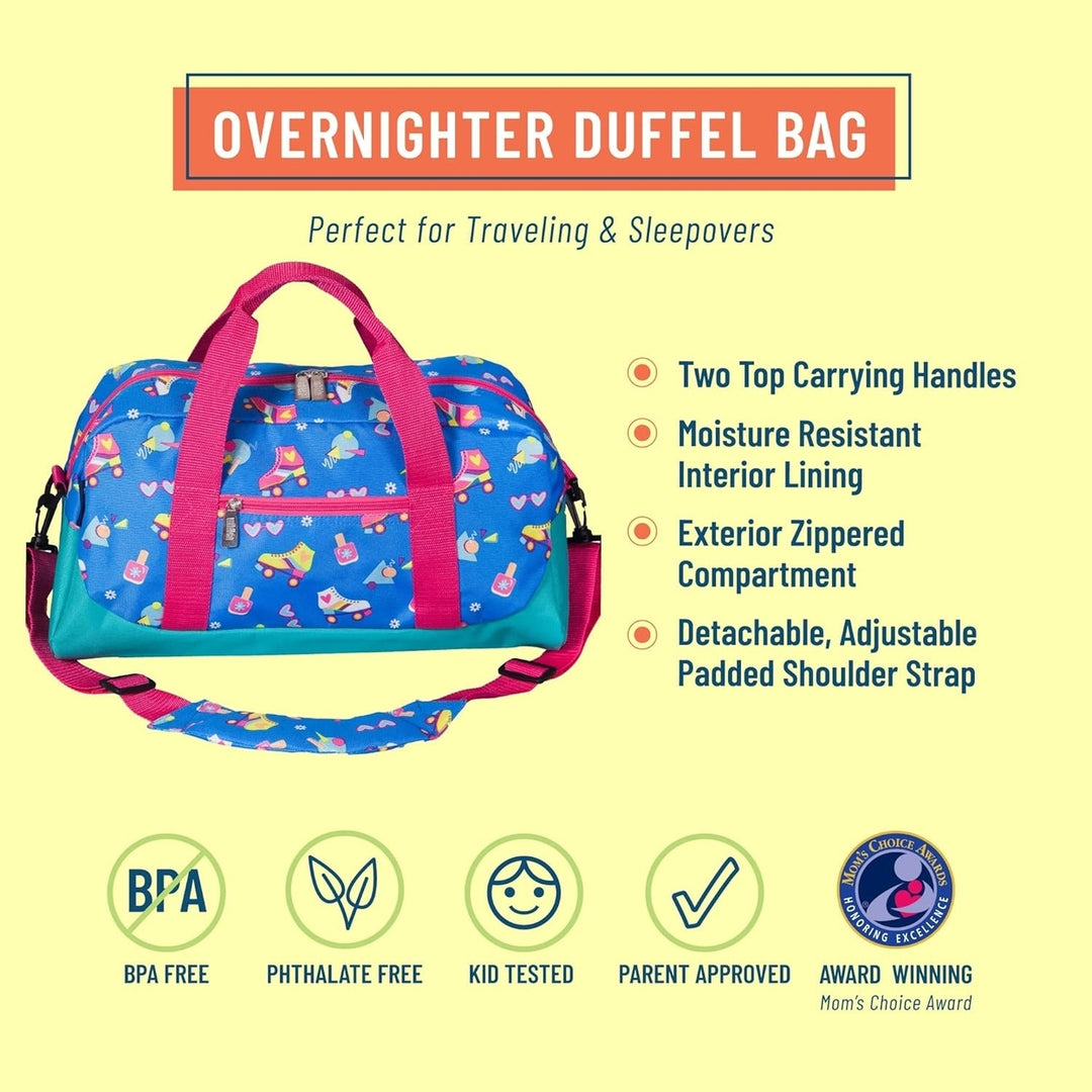 Wildkin Kids Overnighter Duffel Bag for Boys and Girls-Carry-On Size and Ideal for School or Overnight Travel Bag (Rad Image 2