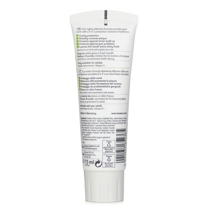 Lavera - Complete Care Mint Toothpaste(75ml/2.6oz) Image 2