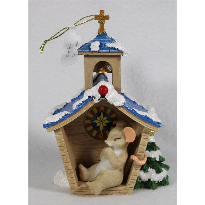 Charming Tails Quiet as a Church Mouse Holiday 2024 Mouse Figurine 137972 NIB Image 1