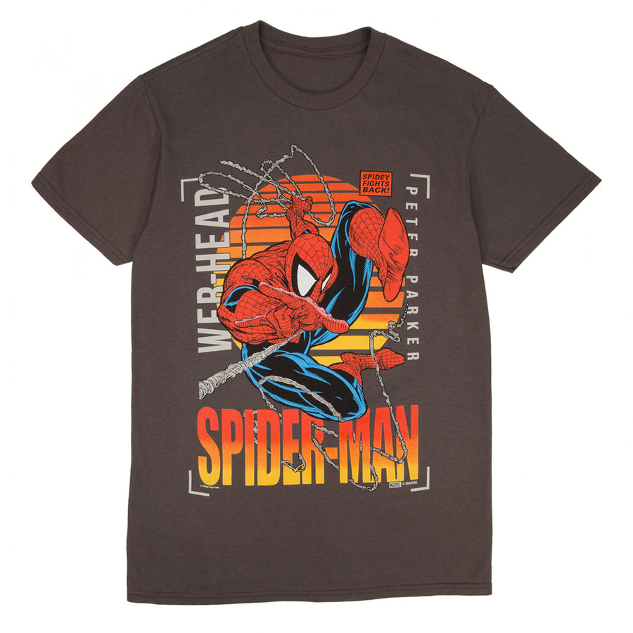 Spider-Man Outrun Sunset T-Shirt Image 1