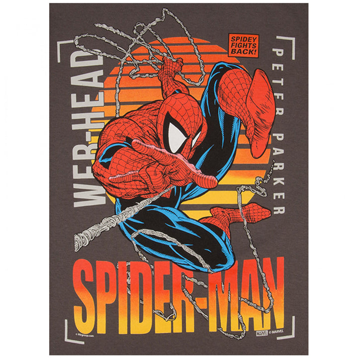 Spider-Man Outrun Sunset T-Shirt Image 2