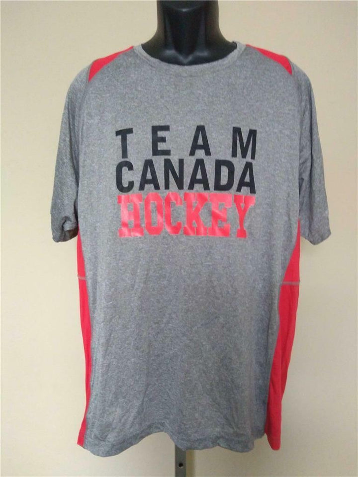 Minor Flaw Team Canada Hockey Mens Size XL Gray Athletic Shirt Image 1