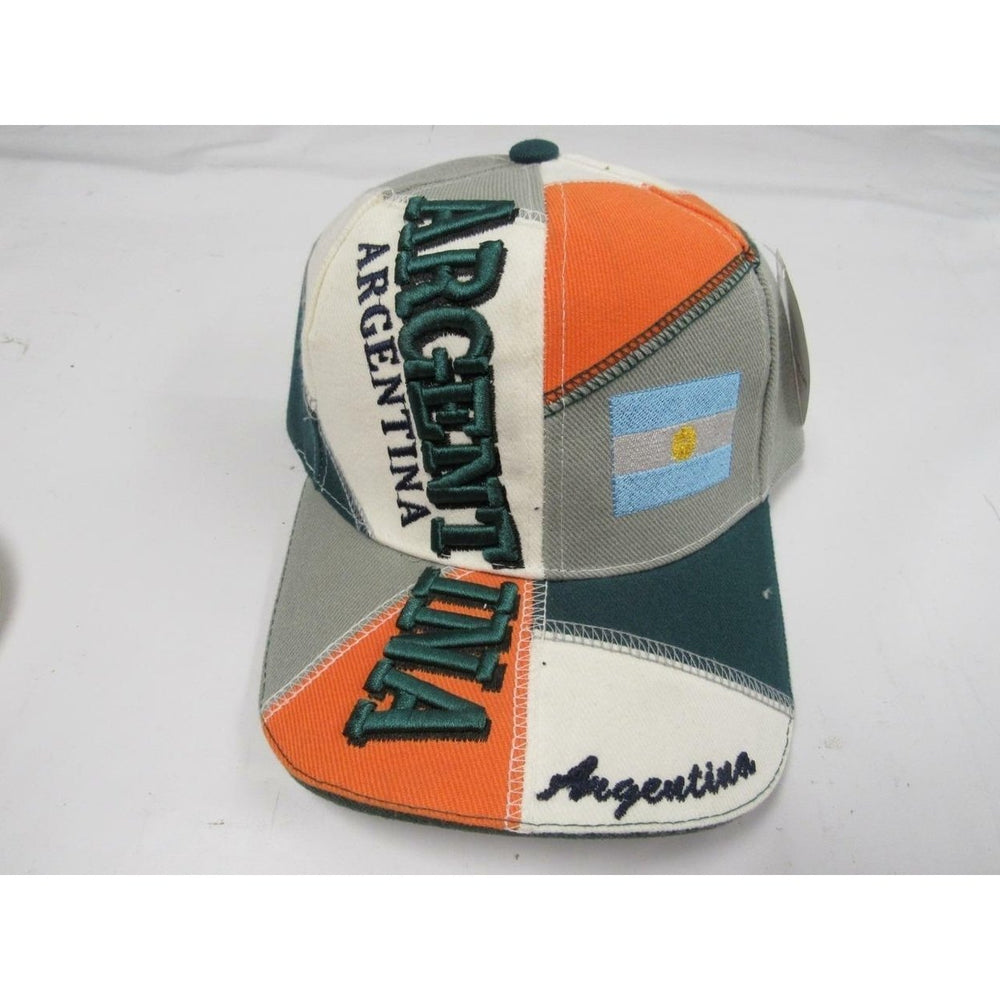 Argentina Mens Size OSFA Adjustable Multicolor Cap Hat Image 2