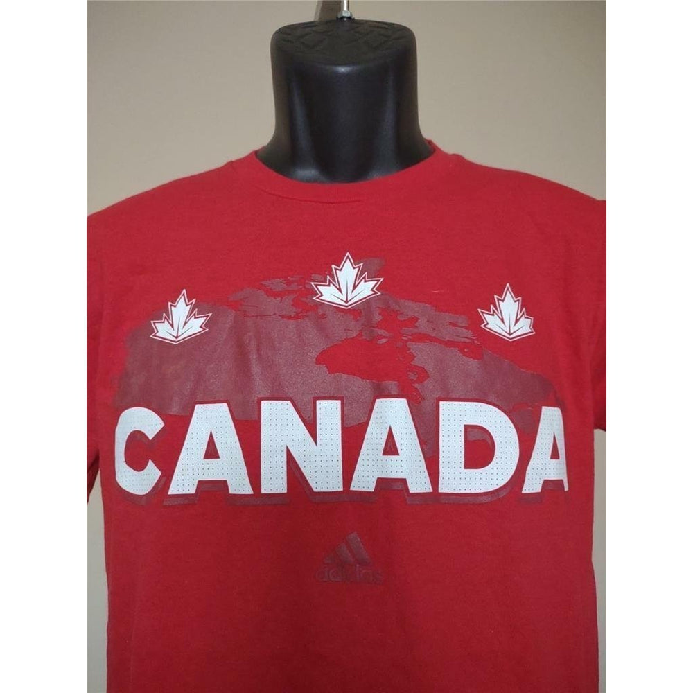 Canada 2016 World Cup Hockey Mens Size S Small Red Adidas Shirt Image 2