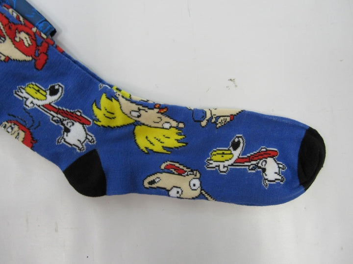 Hey Arnold Nickelodeon Mens Sizes 6-12 OSFA Crew Socks and Bandana Image 3